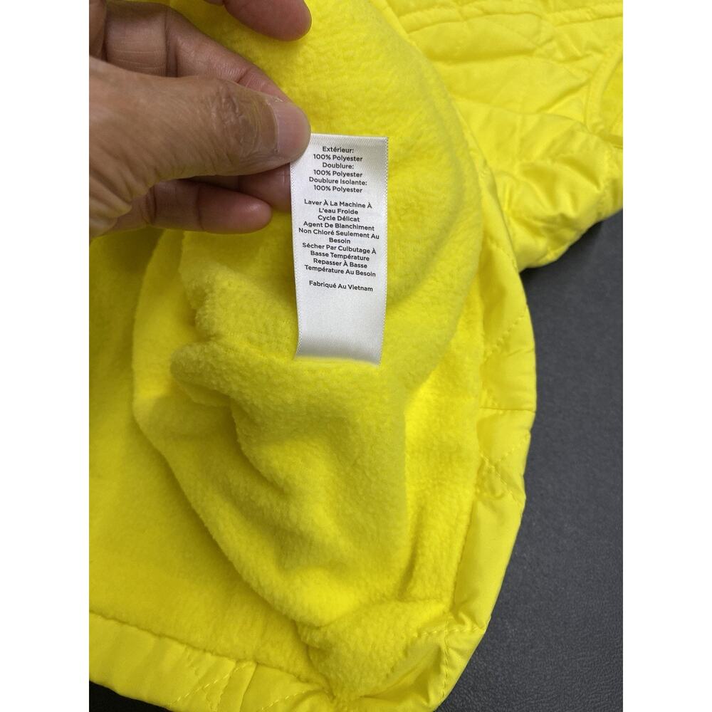 Talbots Vest Womens Large Quilted Yellow Button Front Pockets Classic Spring - Picture 8 of 13